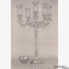 Picture of Polished Aluminum Candelabra 4 Light & Bowl or 5 Light | 22"W x 35"H | Item No. 51560A