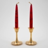Picture of Brass Candle Holders Contemporary Design Set/2  | 2.75"D x4"H |  Item No. 99011