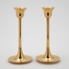 Picture of Brass Candle Holders Contemporary Design Set/2  | 2.75"D x6"H |  Item No. 99013