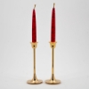Picture of Brass Candle Holders Contemporary Design Set/2  | 2.75"D x7"H |  Item No. 99014