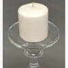 Picture of Clear Glass Candle Holder For Pillar or Taper Candles Set/2  | 5"Dx16.75"H |  Item No. 10001