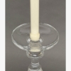 Picture of Clear Glass Candle Holder For Pillar or Taper Candle Set/2  | 4.75"Dx6.75"H |  Item No. 10005