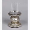 Picture of Silver  Candle Holder Mercury Glass for Pillar Candles | 4"Dx6"H | Item No. 16063