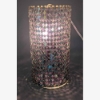 Picture of Black Vase Mosaic Glass Cylinder with Diamond Shape Black & Mirror Chips | 5"Dx10"H | Item No. 21213