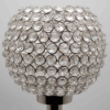 Picture of Nickel Plated Crystal Bead Ball Votive Candle Holder | 7"D x 27.5"H |  Item No. 16166