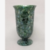 Picture of Green Vase Mosaic Glass Trumpet Centerpiece  | 6"Dx9.5"H |  Item No. 67105