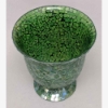 Picture of Green Vase Mosaic Glass Bell Shaped Centerpiece  | 7.5"Dx8.5"H |  Item No. 67107