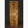 Picture of Gold Vase Mosaic Glass Cylinder with Pearl Beads Centerpiece | 6.25"Dx18"H | Item No. 24401