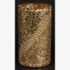 Picture of Gold Vase Mosaic Glass with Pearl Beads Set /2 | 4.5"Dx8"H | Item No. 24403