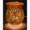 Picture of Gold Votive Holder or Vase Mosaic with Pearl Beads Set/2  |3.75"Dx4.75"H| Item No. 24405