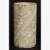Picture of Sea Green Vase Mosaic Glass Cylinder with Pearl Beads Centerpiece | 6.25"Dx10"H | Item No. 24422