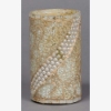 Picture of Sea-Green Vase Glass Chips in Mosaic Pattern with Pearl Beads Set/2 | 3.5"Dx6.25"H | Item No. 24424