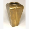 Picture of Antique Gold Vase Square Tapered Hammered  | 8"Sqx13"H |  Item No. 37273