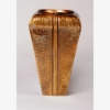 Picture of Antique Gold Vase Square Tapered Hammered  | 8"Sqx13"H |  Item No. 37273