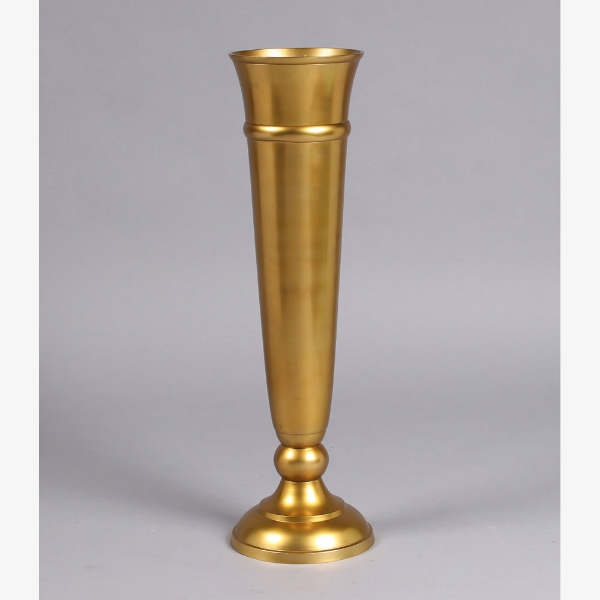 Picture of Antique Gold  Trumpet Vase Floral Centerpiece  | 6.5"Dx24.5"H |  Item No. 51613