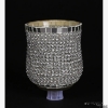 Picture of Peg Votive Candle Holder Rhinestone Silver  Set of 4  | 3"Dx4.25"H |  Item No.20124