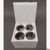 Picture of SOLD Peg Votive Candle Holder Mirror Mosaic Red Set of 4  |3"Dx4.25"H|  Item No.22264