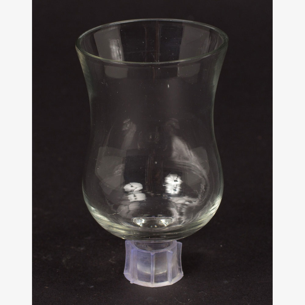 Clear Glass Peg Votive Candle Holder Set of 4 4" H 02284,Uniquely