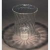 Picture of SOLD Clear Glass Peg Votive Candle Holder Swirl Pattern Set of 3 |2.5"Dx4"H| Item No.02287