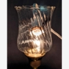 Picture of SOLD Clear Glass Peg Votive Candle Holder Swirl Pattern Set of 3 |2.5"Dx4"H| Item No.02287