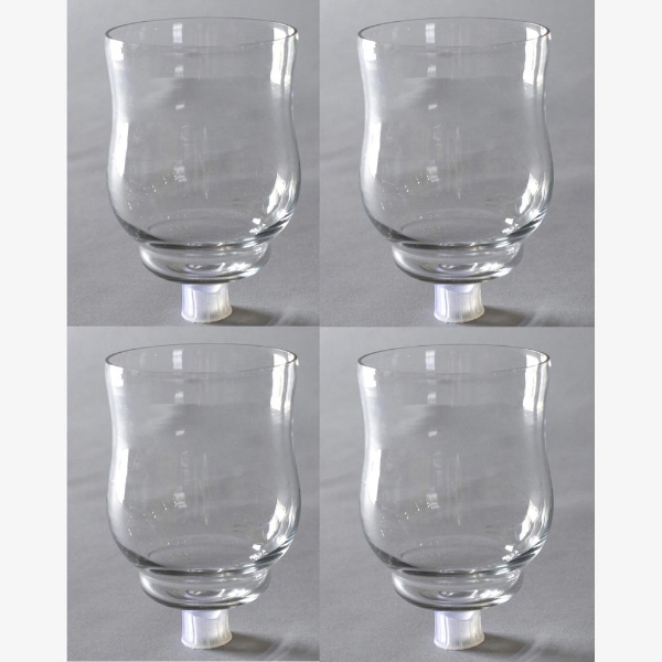 Picture of Clear Glass Peg Votive Candle Holders Set of 4  |2.75"Dx4"H|  Item No.20137