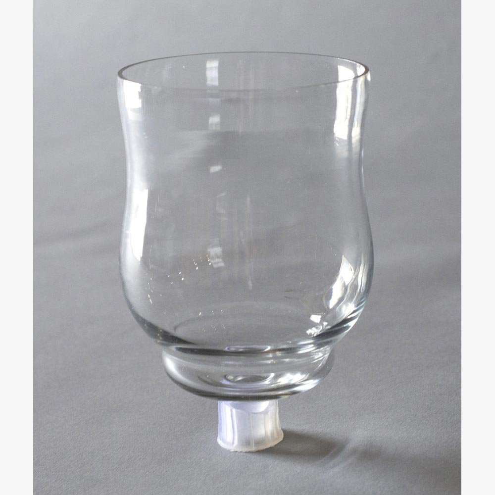 Clear Glass Peg Votive Candle Holders Set of 4 2.75"Dx4"H 20137