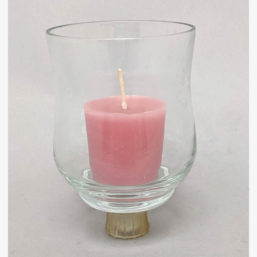 Clear Glass Peg Votive Candle Holders Set of 4 2.75"Dx4"H 20137,Uniquely Yours. Transform