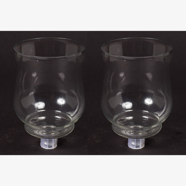 Picture of Clear Glass Peg Votive Candle Holder Set of 2 |3.75"Dx5"H|  Item No.20139