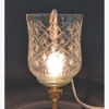 Picture of Glass Peg Votive Candle Holder with Crosshatch Etching Set of 2  |3.75"Dx5"H| Item No. 20142