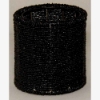 Picture of Black Bead Votive Candle Holder with Glass Insert Set of 2 | 4"Dx4"H | Item No. 20415