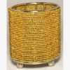 Picture of Gold Bead Votive Candle Holder on Three Ball Feet Set of 4 I 2.75"Dx3.5"H I Item No. 20431