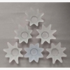 Picture of Set/6 Votive Candle Holder Frosted Glass Lily Shaped   |4.25"Dx2.5"H|  Item No.28302