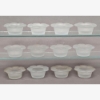 Picture of Votive Candle Holder Frosted Glass Daisy Set of 12  |3.25"Dx1.25"H| Item No. 40202