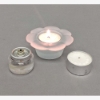 Picture of Set/36  Votive Candle Holder Frosted Glass Daisy for T-Lite  |3.25"Dx1.25"H| Item No. 40202