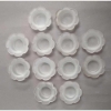 Picture of Set/36  Votive Candle Holder Frosted Glass Daisy for T-Lite  |3.25"Dx1.25"H| Item No. 40202