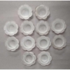 Picture of Votive Candle Holder Frosted Glass Daisy Set of 12  |3.25"Dx1.25"H| Item No. 40202