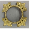 Picture of SOLD Brass Four Leaf Stand with Clear Glass Sphere Votive Holder  Set of 2  |5"D x 5.50"H|   Item No.09044