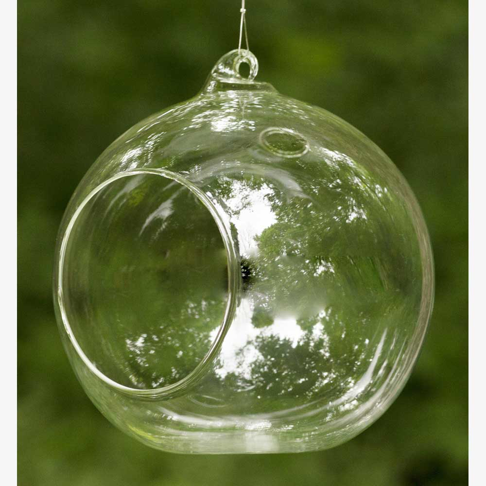 Hanging Clear Glass Orb Votive Holder 5.5" DiameterHome Decoration