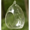 Picture of Hanging Votive Holder Clear Glass Oval  Set of 6  |3.75"Dx5"H|   Item No.20017