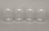 Picture of Clear Glass Dome Cloche for Collectible Display Made in USA  set/4 | 3"D x 4"H |  Item No. 34171