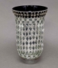 Picture of Silver Mosaic Glass Hurricane Shade For Candle Holders or Candelabras Set/2  | 5.5"Dx9"H |   Item No. 20166