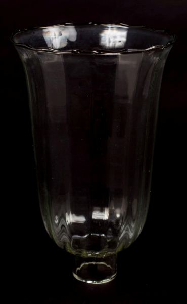 Picture of Clear Glass Hurricane Shade for Candle Holders or Candelabras   | 6"Dx9.5"H |  Item No. 05003
