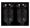 Picture of Etched Glass Hurricane Shade for Candle Holders Set/2 | 4.5"Dx7"H |  Item No. 20152X  SOLD AS IS