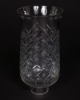 Picture of Imperfect Clear Glass Hurricane Shade Mesh Cut for Candelabras Set/2 | 4"Dx8"H |  Item No. 20185X