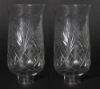 Picture of Cut Glass Hurricane Shade for Candle Holders or Candelabras Set/2 | 4"Dx8"H |  Item No. 20152