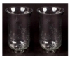 Picture of Clear Glass Hurricane Shade Star Cut for Candle Holders or Candelabras  Set/2  | 4.5"Dx7"H |  Item No. 20152S
