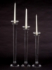 Picture of Crystal Candle Holders Fluted Stem Graduated  Set/3 | 4.5"D,  22"-25"-28"High |  Item No. 20307