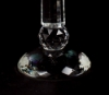 Picture of Crystal Candle Holder with 6-Bead Hangers  Graduated Set/3  |4"Dia  10"-12"-14"High |  Item No. 20288