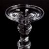 Picture of Clear Glass Candle Holder For Pillar or Taper Candle Set/2  | 4.75"Dx11.5"H |  Item No. 10003