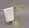 Picture of Brass Display Stand for Watches, Jewelry, Hand Towels  4-arms Ring Hook Set/2 | 16"Wx16"H |  Item No. 02214